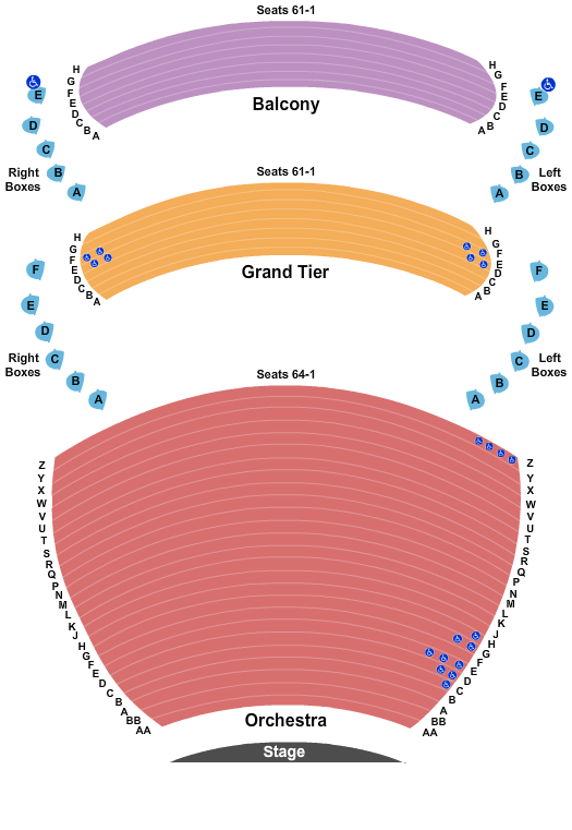 Whitney Hall & Juliet Seating Chart